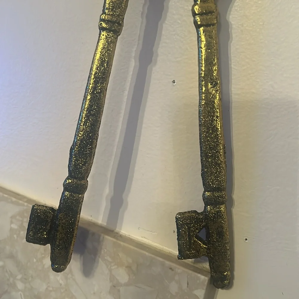 Gold Decorative Key Wall Art